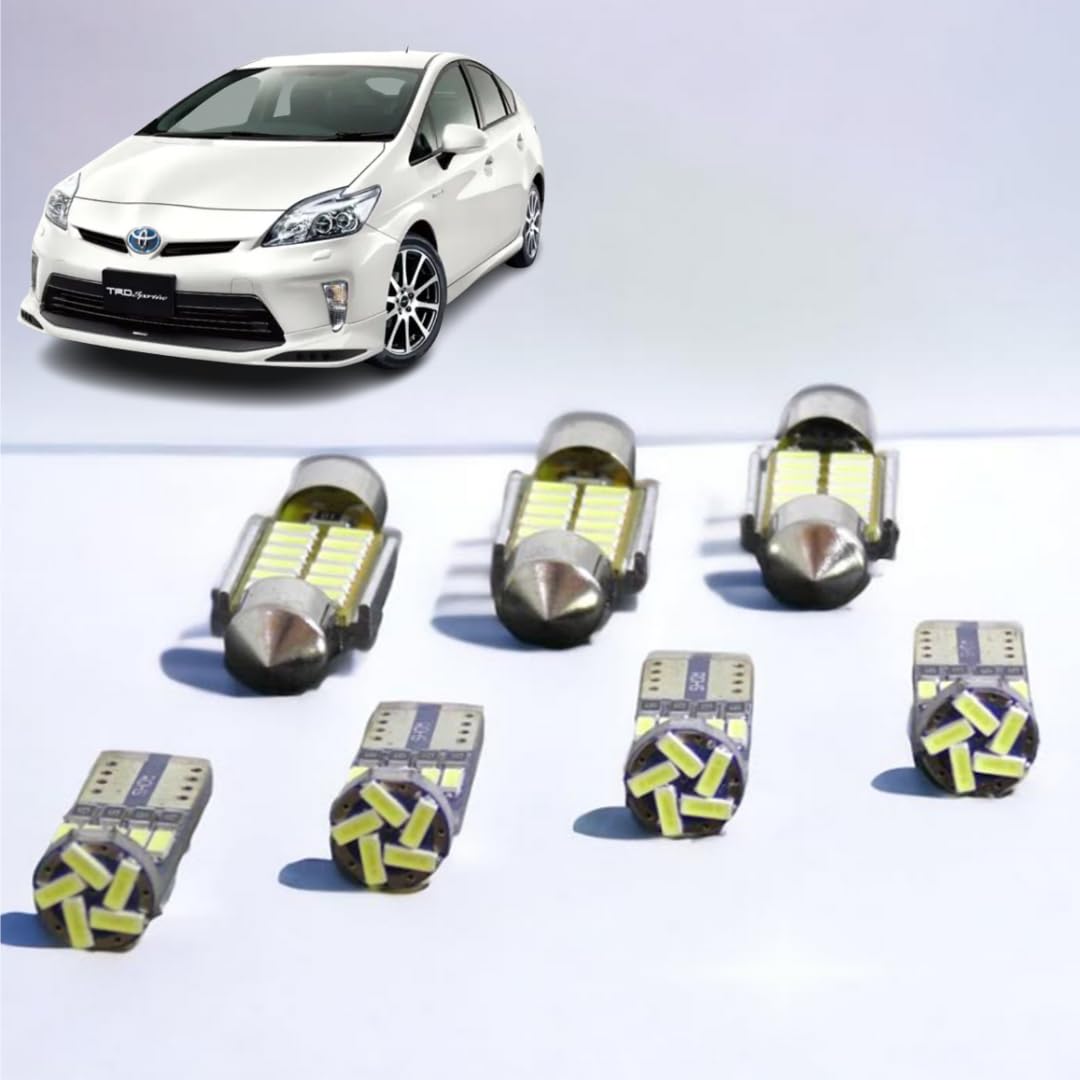 

Комплект светодиодной подсветки салона и подсветки номерного знака Prius с установкой, совместимый со всеми Toyota 30-й серии 40 30/40-й серии, 8 штук + инструменты. Неполярный