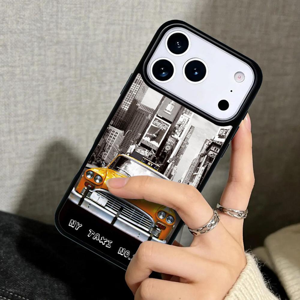 Hülle Case für iPhone 17 Air 16 Pro Max 15 Plus 11 13 Mini 14 12 Rückseite Handyhülle NEW YORK AMERIKANISCHE STADT