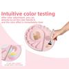 Portable Silicone Cosmetic Palette with Smooth Surfaces for Quick Cleanup and Travel Friendly Makeup Adjustments