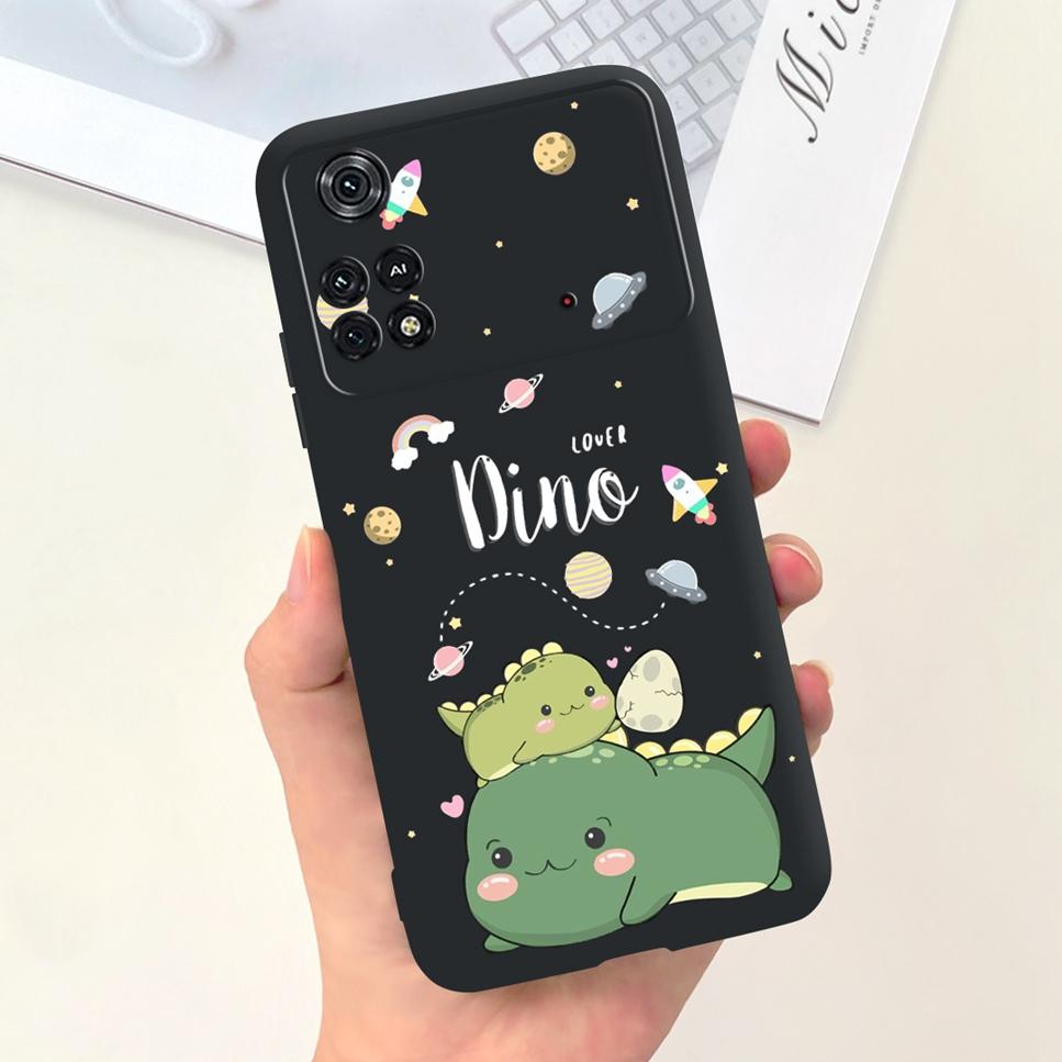 For Xiaomi Poco M4 Pro 4G Case Little Daisy Astronaut Pattern Soft Silicone Covers For Xiaomi Poco M4Pro 6.43"Bumper Phone Cases