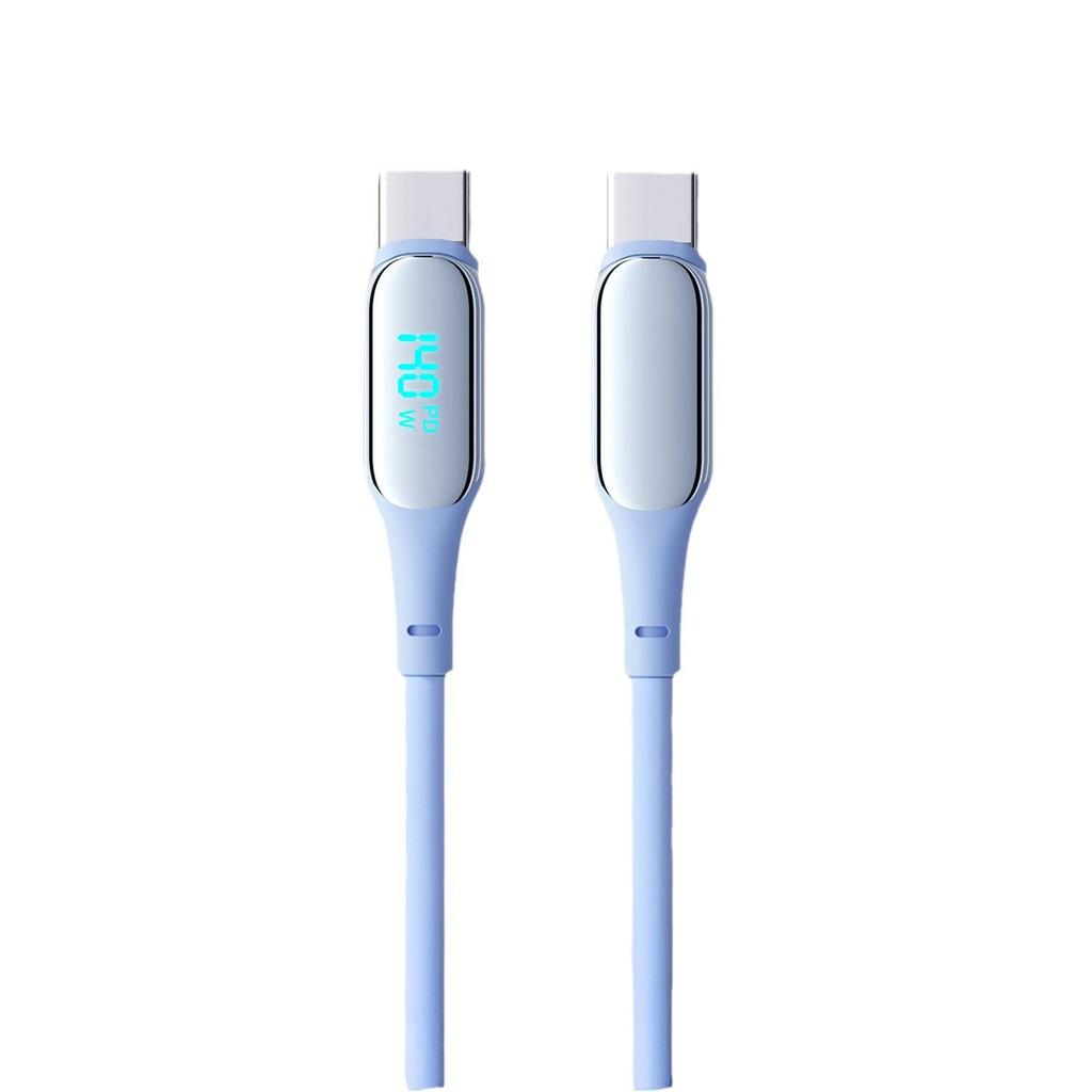 140W Dual Type-C Fast Charging Cable with LED Power Display