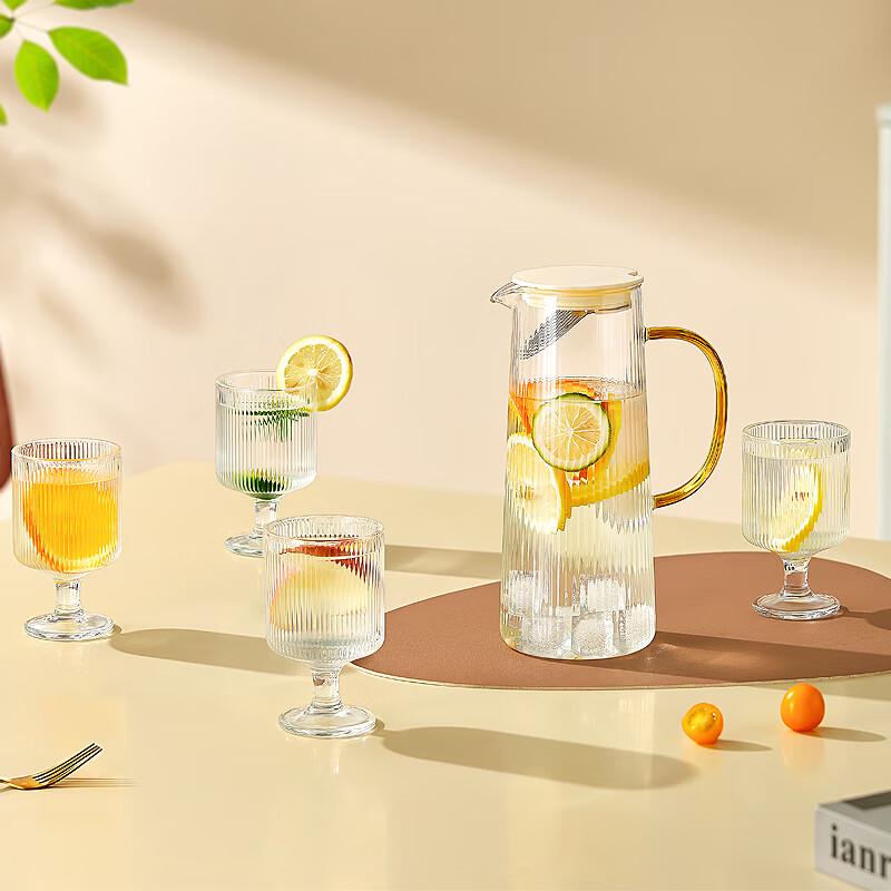 BAILOCK Evian Glass Water Set