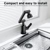 Kitchen Faucet 360-Degree Swivel Spout Kitchen Bathroom Faucet Stainless Steel Mechanical Arm Design Hot and Cold Mixer