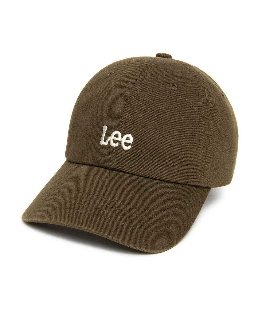 LEE Small Twitch Logo Cotton Curve Ball Cap Brown