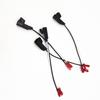 2 Pair 6.5" Horn Washer Brackets Door Speaker Mount Plates with Wiring Harness