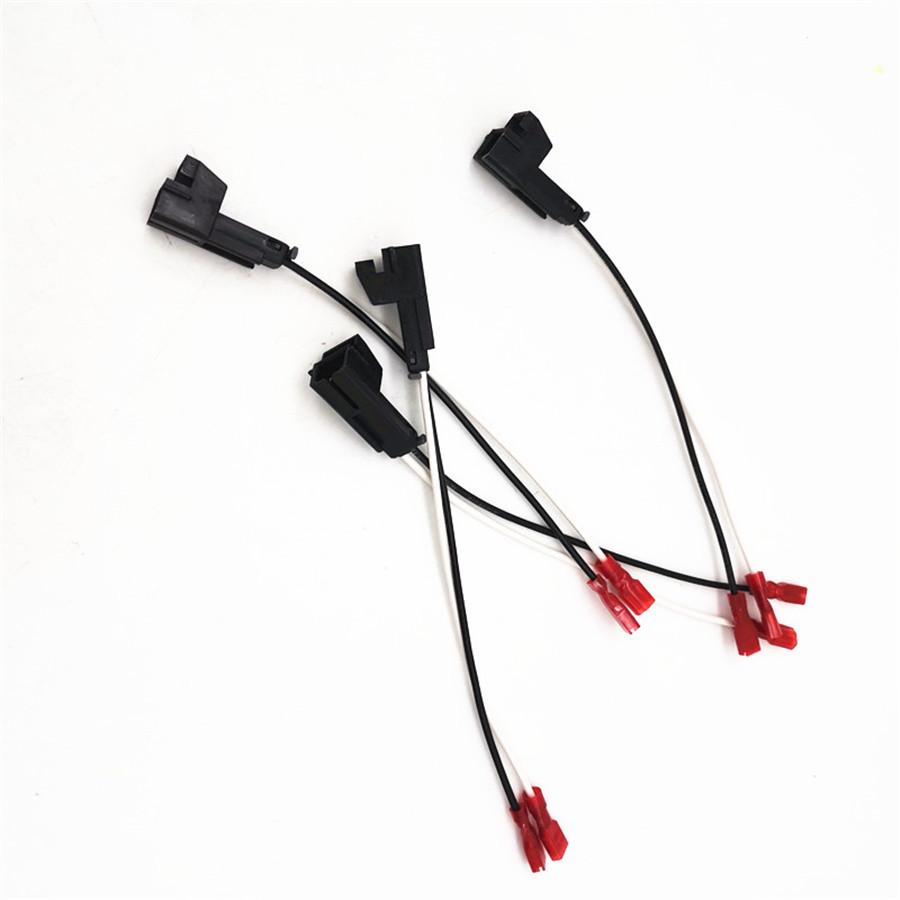 

2 Pair 6.5 Horn Washer Brackets Door Speaker Mount Plates with Wiring Harness