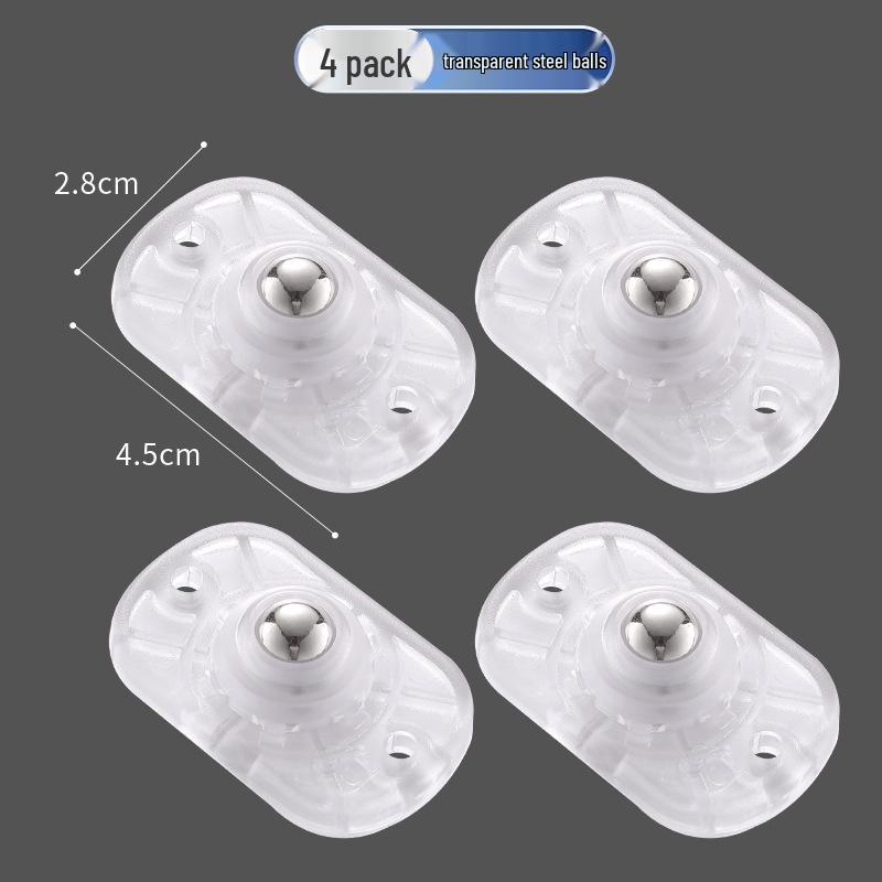 Heavy-Duty No-Punch Small Ball Caster Wheels for Furniture
