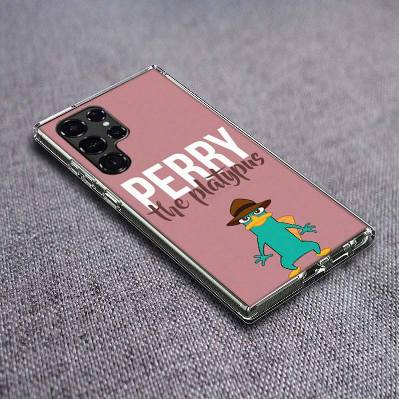 Cartoon Schnabeltier Perry Handyhülle Für Samsung Galaxy S24 S23 S21 S20 FE S22 S26 Ultra S25 Edge S10 Plus Hülle Klare TPU Capa