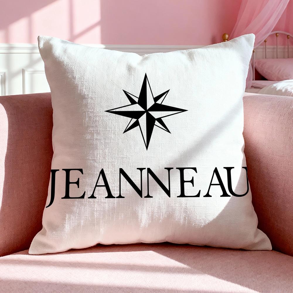 Brand JJeanneau Cushion Cover Breathable Linen Pillowcase Summer Odorless EcoFriendly Invisible Zipper Washable