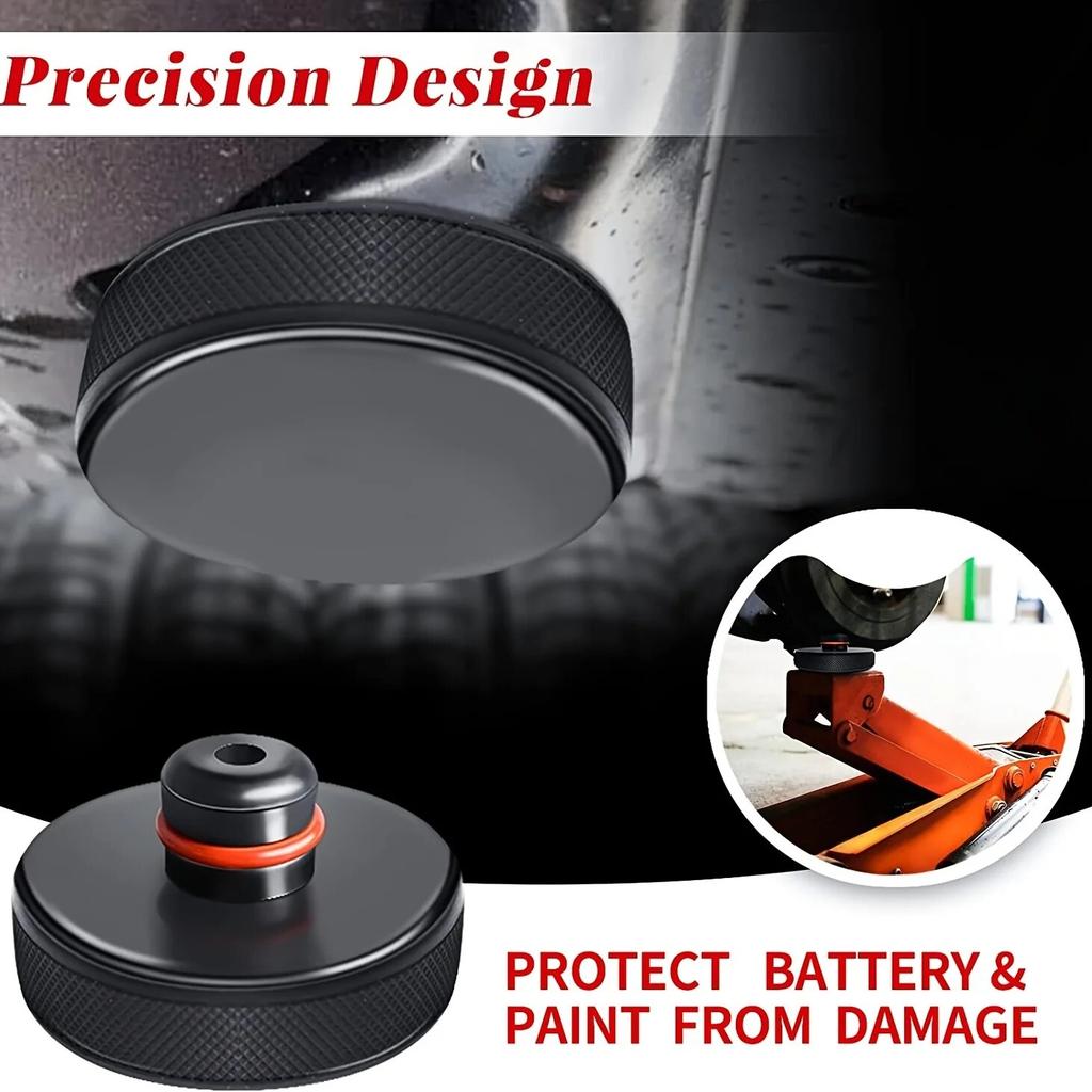 4Pcs Car Rubber Lifting Jack Pad Adapter Tool Chassis W/ Storage Case Suitable For Tesla Model 3 Model S Model X Car Accessories