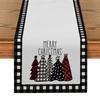 Christmas Table Runner Plaid Seasonal Farmhouse Holiday Table Cloth Home Party Decoration