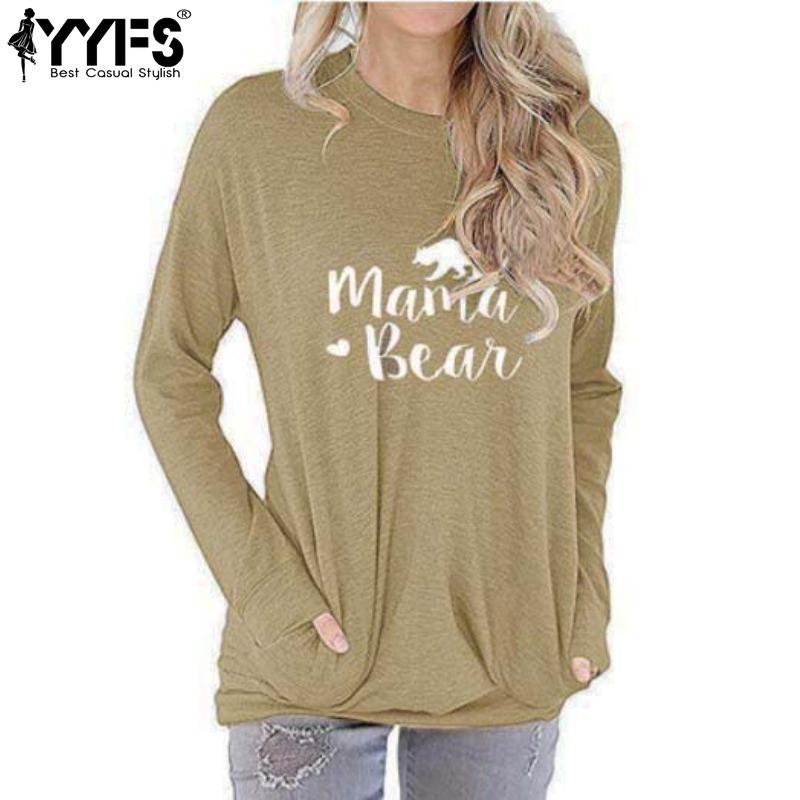 YYFS Women's Fashion Casual Spring Autumn Long Sleeve O-Neck Blouses & Shirts