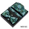 Men's Silk Bow Tie & Pocket Square Gift Set - Business & Wedding