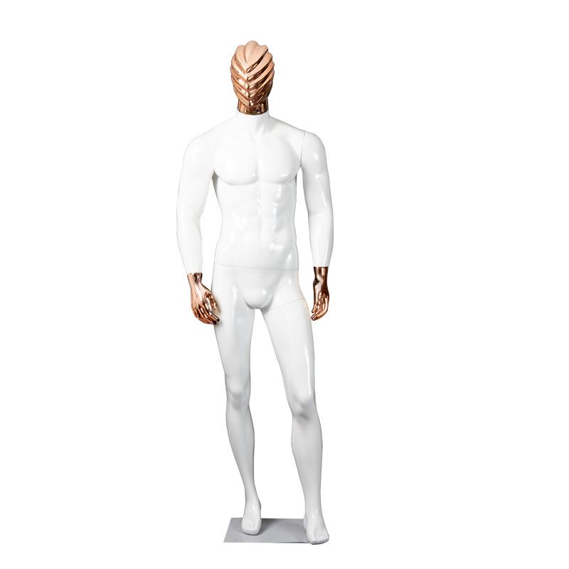 Manequim Europeu-Americano de Alta Qualidade: Preto e Branco com Face Galvanizada