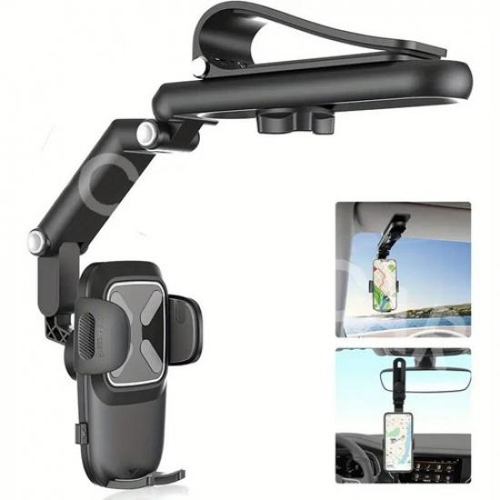 360° Rotatable Car Phone Holder Mount Stand Black Bracket For 4.-7in Phones GPS