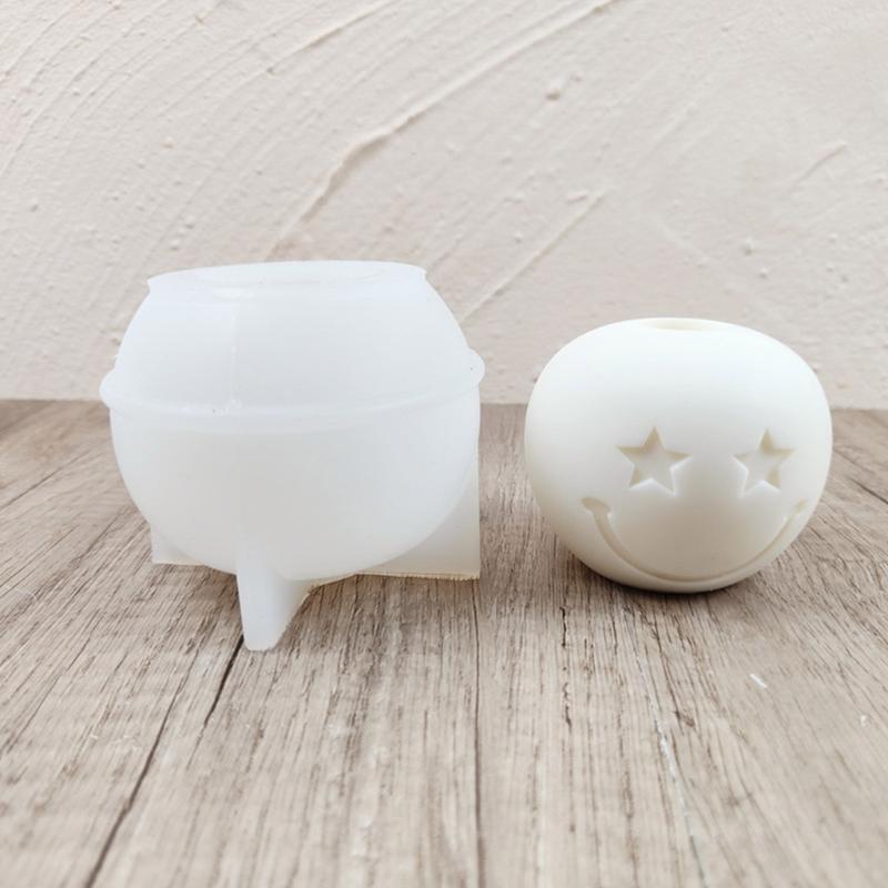 Wyraz twarzy Świecznik Forma silikonowa Formy na świeczniki DIY Ozdoba stołu Materiały do robienia gipsu do DIY Cement