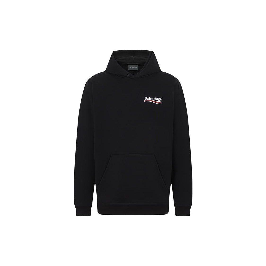 Balenciaga Politiskās Kampanijas Logotipa Popover Hūdijs