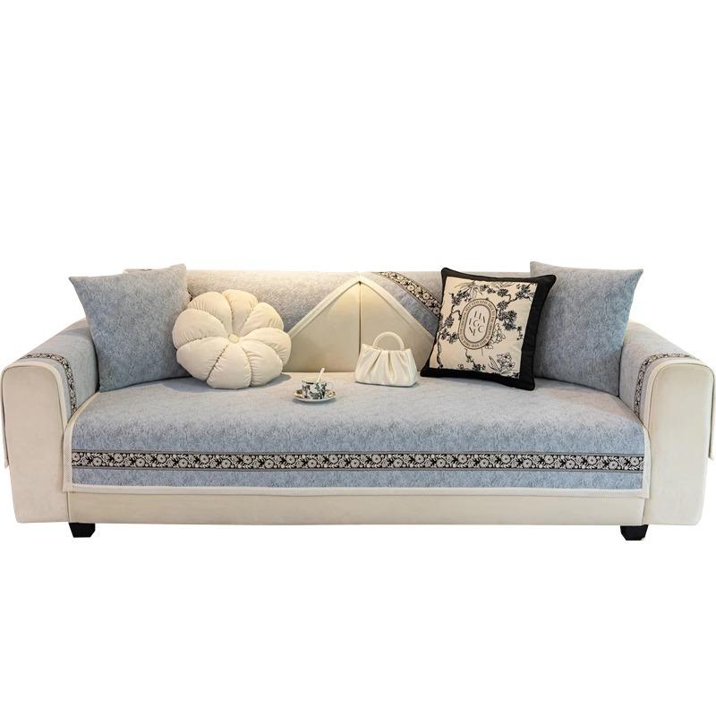 Chenier Sofa Cushion, Four-Season Universal Non-Slip Seat Cushion  New Light Luxury High-End Sofa Cover Cover Cloth Towel