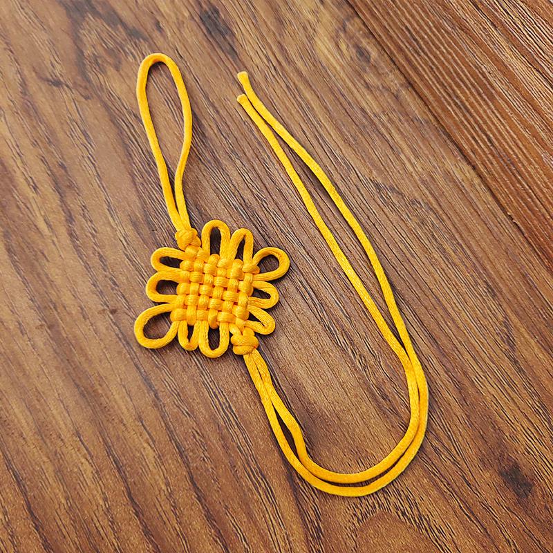 Pendente con Nappa a Nodo Cinese di Buon Auspicio a 6 Piastre Decorazione per la Casa