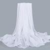 Extra Large Chiffon Printed Scarf White Shawl Dual-purpose Women's Korean Version Autumn and Winter Long Scarf Beach Towel for Women