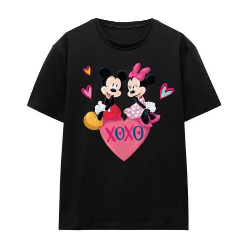 Mickey mouse Унисекс футболка для взрослых Xoxo Минни Маус на День святого Валентина