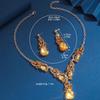 Latest Stylish Design Fancy Crystal Necklace Jewellery Set for Women | Trendy Celebrity Inspired Jewellery