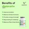 Vedistry Shatavari+ Tablets 60 CountX Pack of 3 for Women’s Wellness Energy Hormonal Balance Fertility