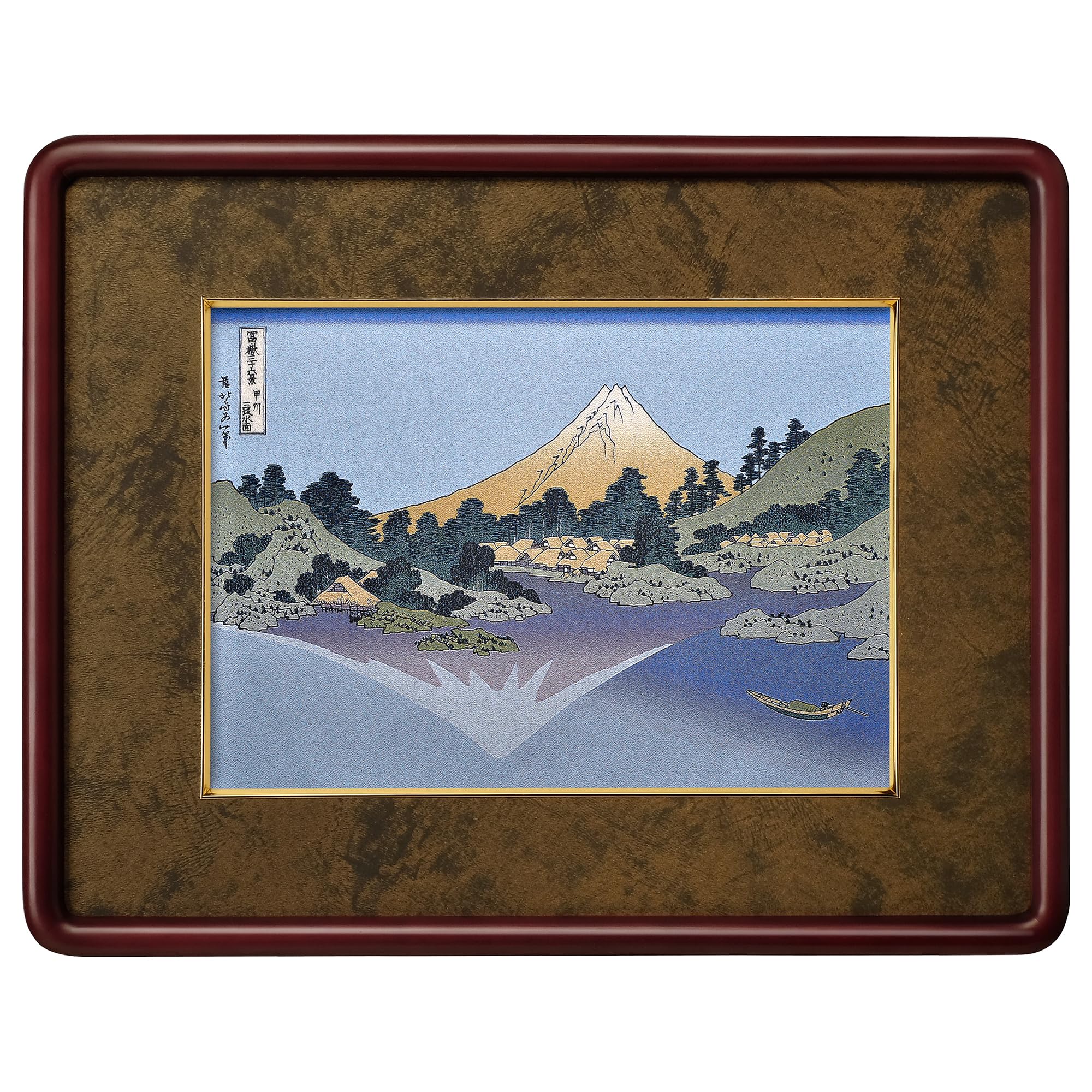 

HAKUBA Picture Frame ORI TOKYO Katsushika Hokusai Views of Mount Fuji Koshu Misaka Water Surface 29M M Size Photo Frame Set Sale A masterpiece