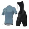 NUCKILY Set Completo da Ciclismo Estivo da Uomo con Salopette - Abbigliamento a Maniche Corte per Bici da Strada/Mountain Bike