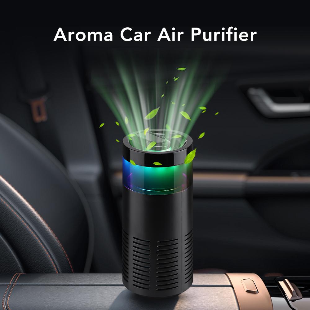 Mini Car Diffuser Purifier Essential Fragrance Aroma Air Aromatherapy Humidifier Freshener Perfume Oil Mounted Ionizer Generator