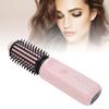 Cordless Hair Curling Iron Brush Portable Anti Scald Heated Round Thermal Brush for All Hair Type Pink