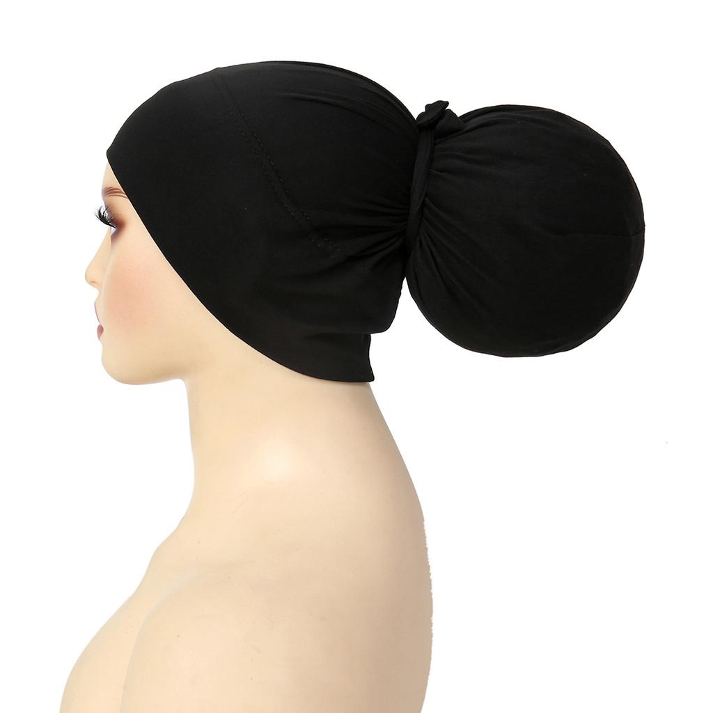 2025 New Soft Muslim Turban Hat Inner Hijab Caps Islamic Underscarf Bonnet India Hat Hair Loss Female Headwrap Turbante Mujer