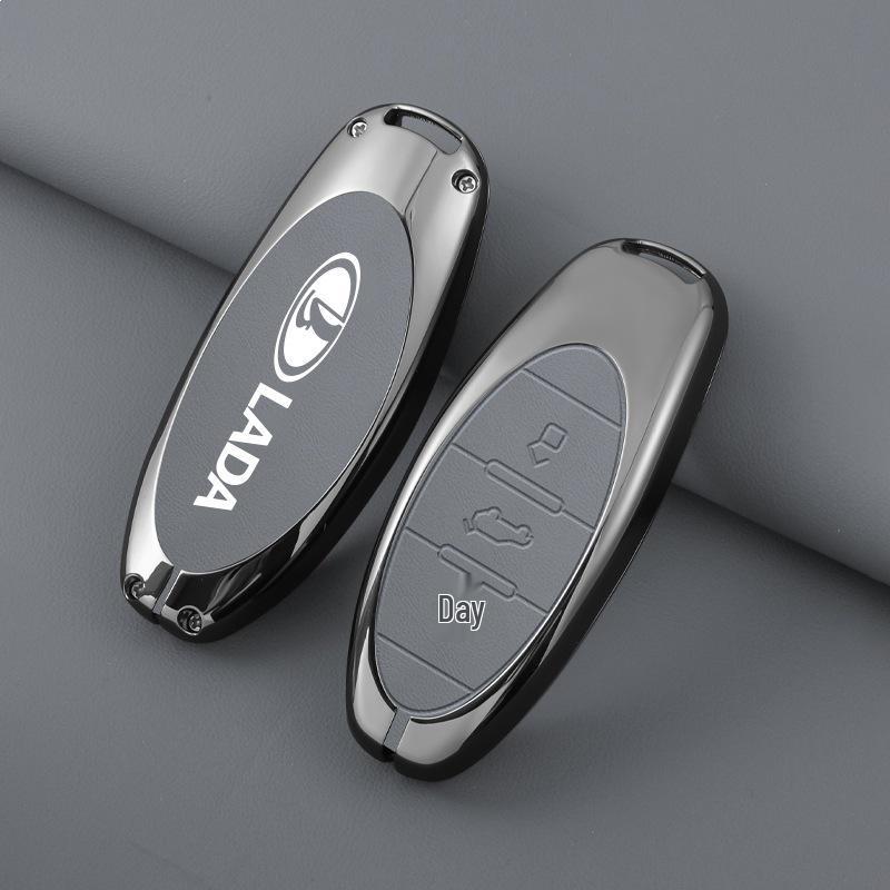 Lada X-Cross 5 Premium Metal Key Case - Full Coverage Protective Shell for Men