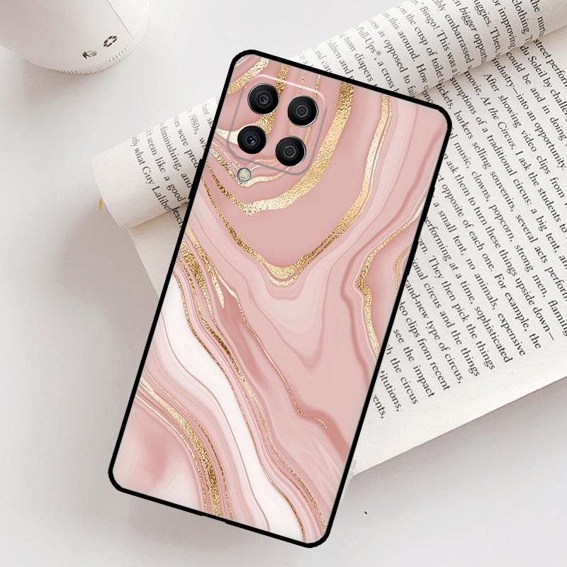 Love Rose Gold Style Case For Samsung Galaxy M12 M56 M06 M32 M52 M35 M55 M15 M11 M13 M14 M16 M36 M31 M53 M34 M54