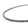 Hematite Magnetic Necklace for Stainless with String Tag [Barzaz] Women, Steel, 40cm, Black,