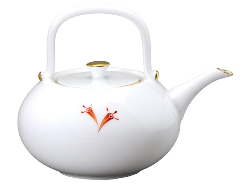 Okura Touen [Hand-painted] Treasure-filled Chirori (Chilori Teapot) Approx. 400cc, Made In Japan, 62B/C302