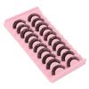 10 Pairs False Eyelashes Set DD Curl Wispy Fluffy Reusable 3D Multi Layer Fake Eye Lashes for Makeup Cosplay