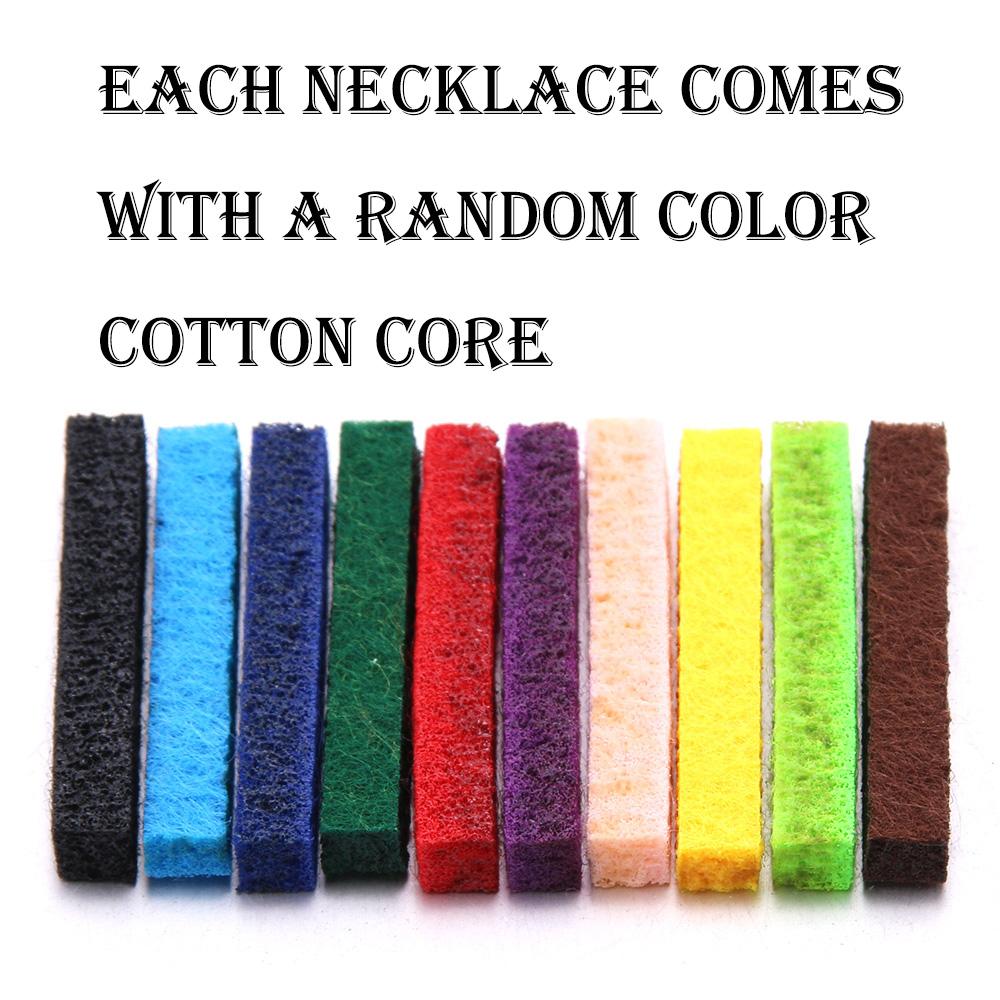 New Aromatherapy Jewelry Necklaces Essential Oil Diffuser Necklace Stainless Steel Open Locket Aroma Scent Perfume Necklace