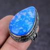 Blue Triplet Opal Gemstone Handmade 925 Sterling Silver Ring Size 6.5 M8Y43