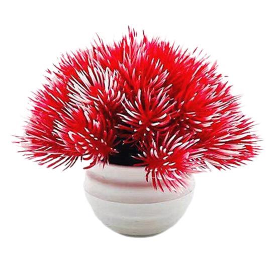 

Искусственное растение, анти-выцветание, яркий цвет, пластик, полезное мини-поддельное растение бонсай для сада