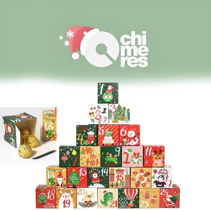 Days Countdown 24 Christmas Advent Calendar Make Fill Your Own Boxes Supplies