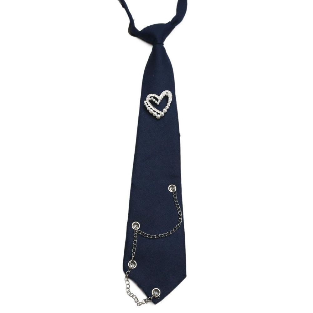 Korean Style Long Necktie Tassels Shirt Tie Elegant Love Heart Tie  Daily