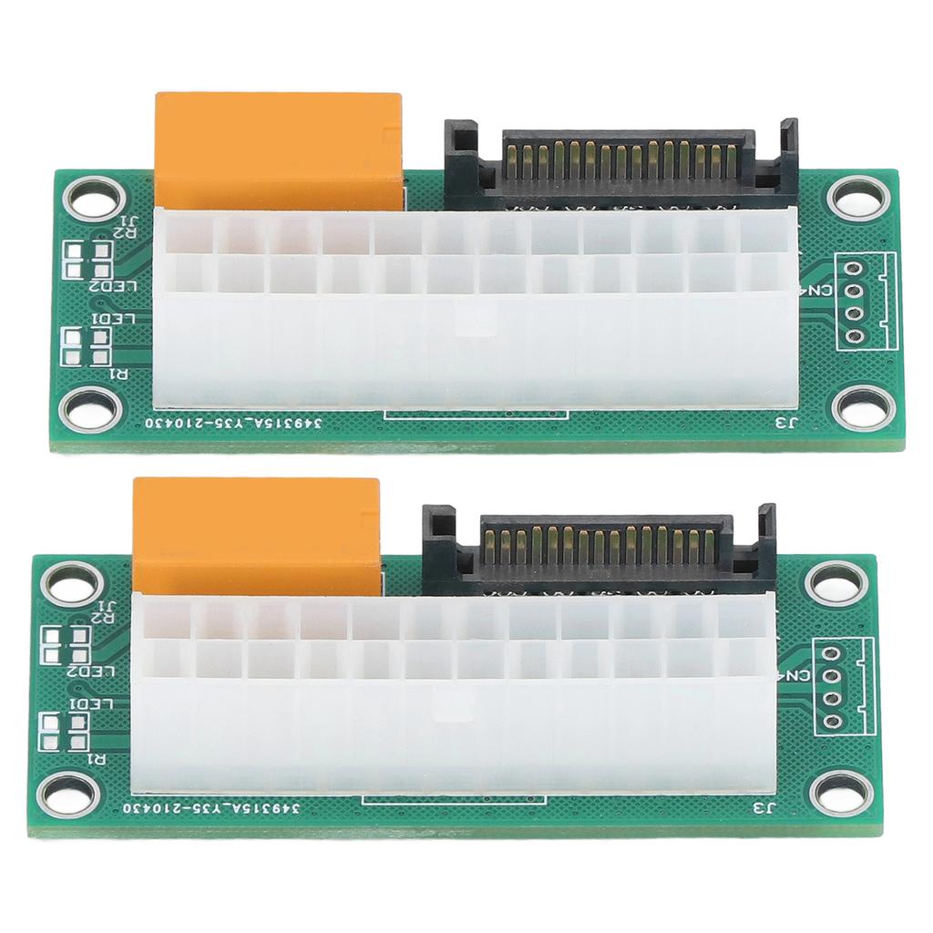 Dual Power Supply Sync Starter SATA Interface Dual PSU Adapter 24 Pin Dual Power Connector for BTC Miner
