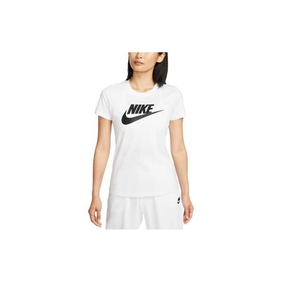 Sportswear Essentials Letter Logo Crew Neck T-Shirt Women Tops White DV6095-100