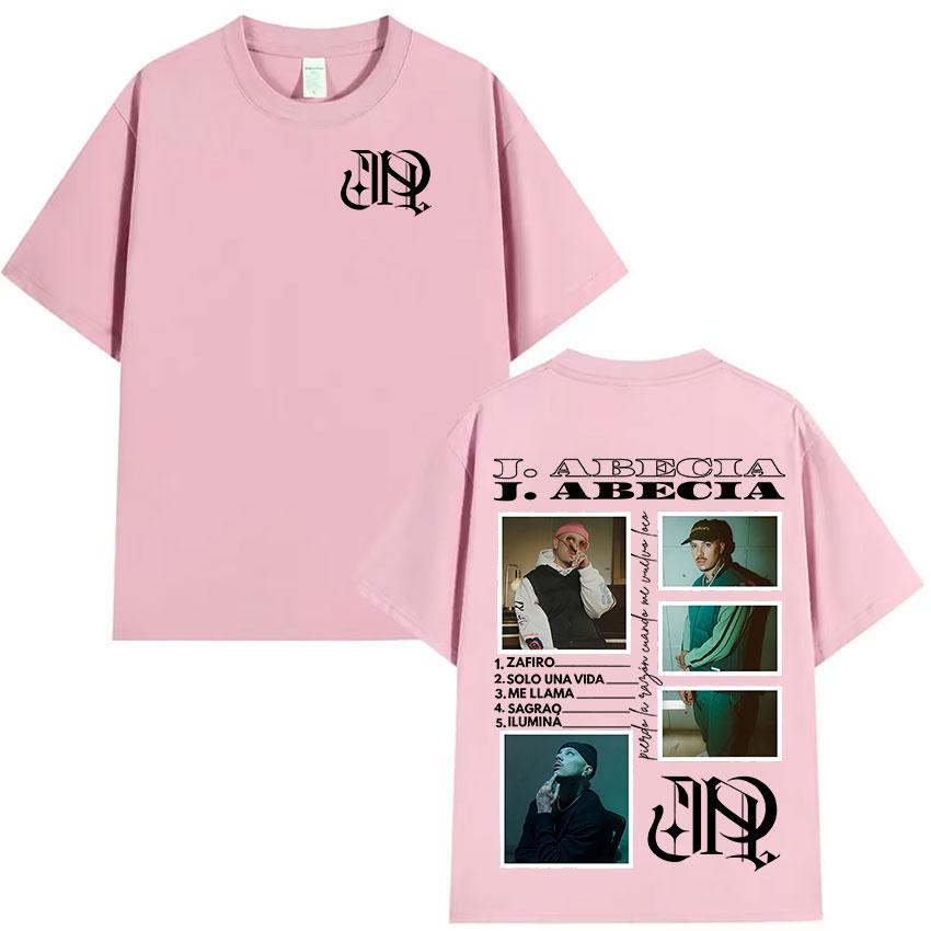 Rapper J Abecia Tour 2025 Album Merch T Shirt Unisexs Clothing Fashion Oversized T-shirt Vintage Style Short Sleeve Tees Streetwear