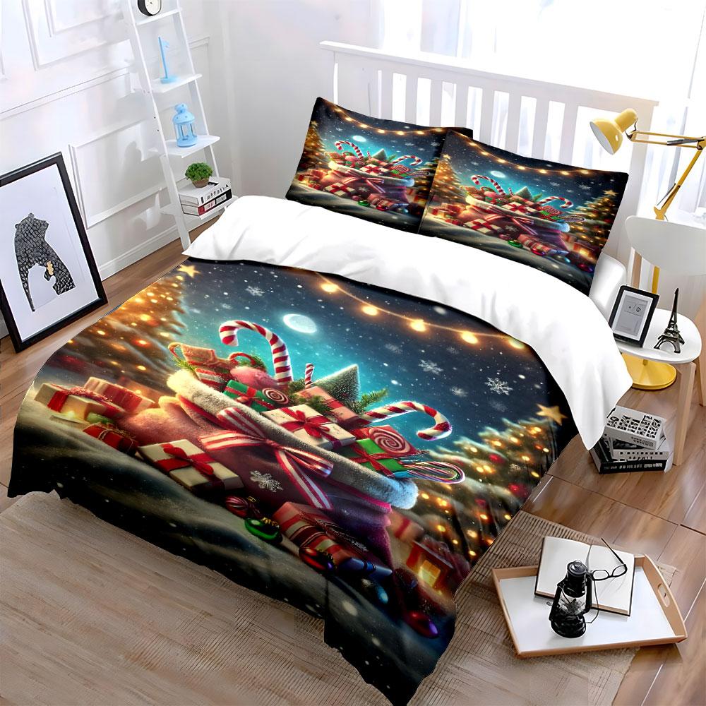 Festive winter charm Bedding sets Duvet cover sets Duvet covers Pillowcases(1*Duvet Cover 2*Pillowcases without duvet insert)
