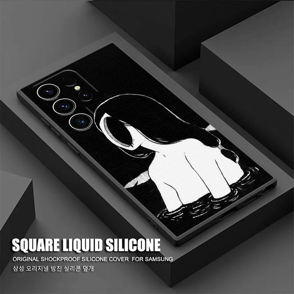 Horror Comic T-Tomies Junjis Ito Manga S25Ultra Case For Samsung Galaxy S25 S24 S23 S20 S21 FE S22 Ultra S10 Plus 5G Phone Cover