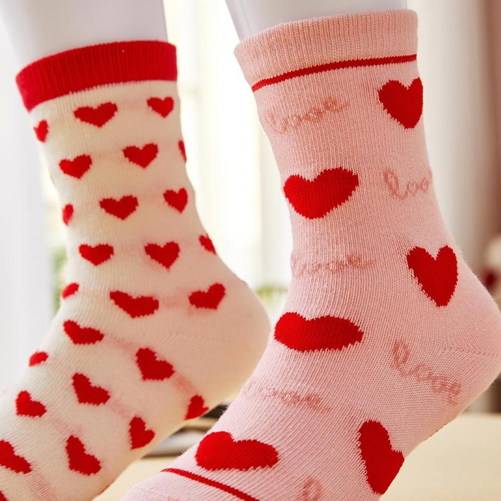 Loveholic Socks 2-Piece Set Pink (Ages 4-7)_CZ8124013