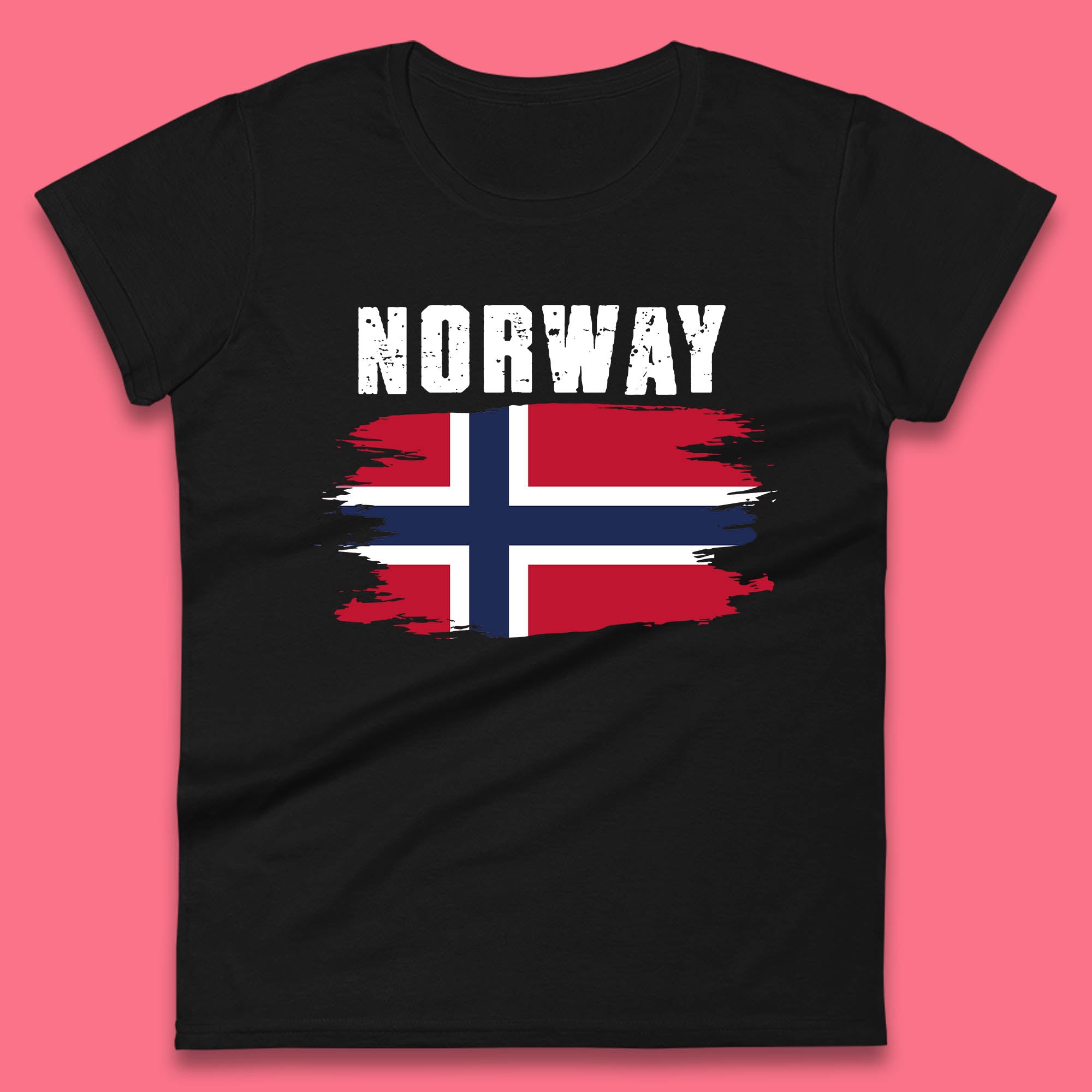 Distressed Norway Flag Kingdom Of Norway Patriotic Norwegian Flag Womens Tee T Shirt Mens Tops Unisex Top M