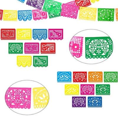 Party Cinco De Mayo Decorations Charles Paper Cuttings Art Mexican Party Banner Plastic Fiesta Banner Day of the Dead